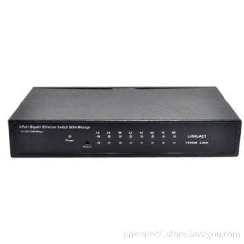 8-port Giga Metal Switch, Plug-and-Play Function